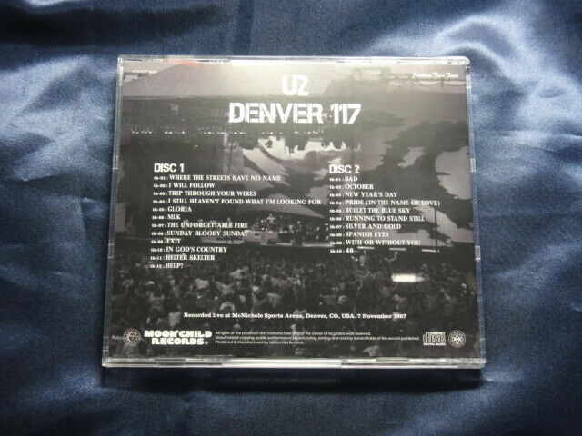 U2 / Denver 117 Joshua Tree Tour 1987 2CD Moonchild Records