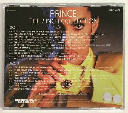 Prince The 7 inch Collection 1978-1986 2CD Moonchild Records