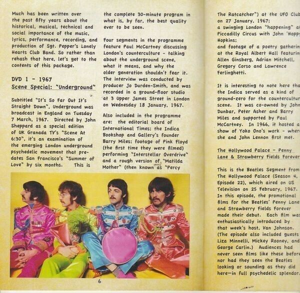 The Beatles 1976 The SGT. Pepper Commemorative Issue TMOQ Gazette 2DVD Booklet