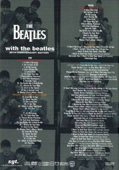 The Beatles With The Beatles 50th Anniversary Edition 1CD 1DVD Set Music Rock