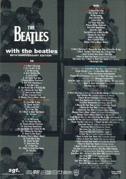 The Beatles With The Beatles 50th Anniversary Edition 1CD 1DVD Set Music Rock