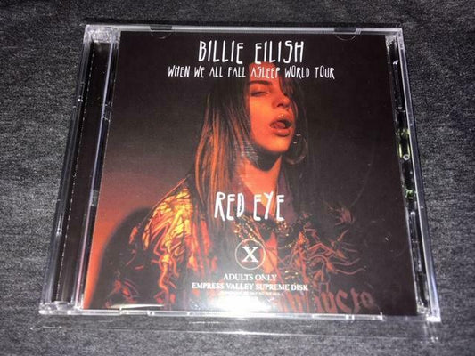 Billie Eilish Red Eye When We All Fall Asleep World Tour CD 2 Discs Rock Music