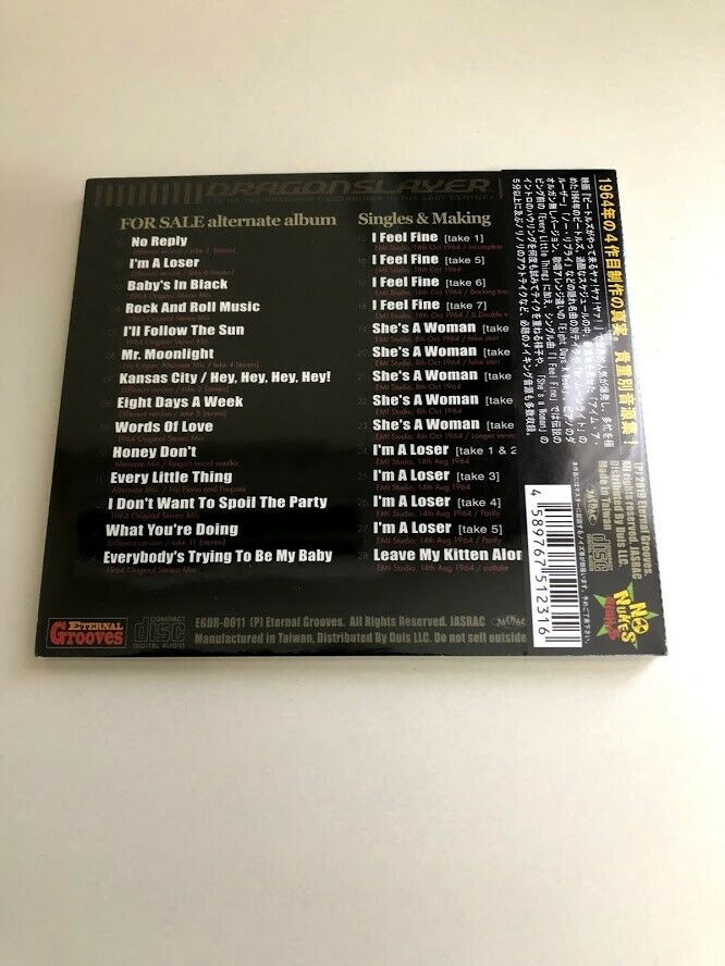 The Beatles For Sale Sessions 1964 CD 1 Disc Music Rock Pops Eeternal Grooves