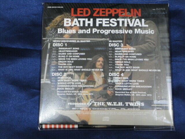 Led Zeppelin Bath Festival 1970 4CD 26 Tracks Empress Valley