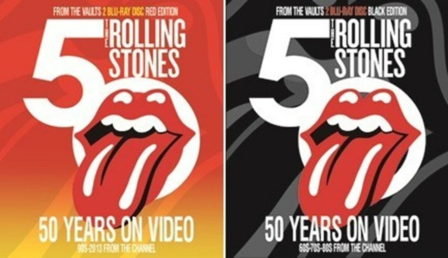 The Rolling Stones 50 Years On Video Black & Red Edition Blu-ray 4 Discs Set BDR