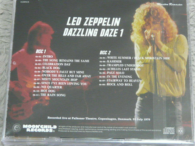 Led Zeppelin Dazzling Daze 1 Winston Remaster 2CD 19 Tracks Moonchild Records