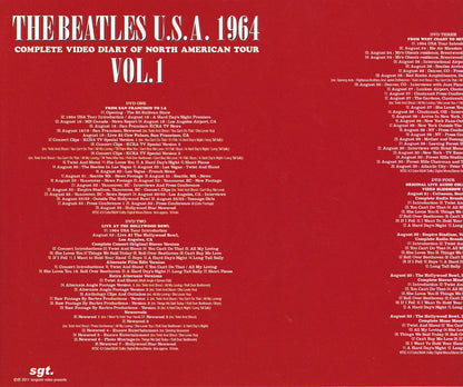 The Beatles / U.S.A 1964 Vol. 1 & 2 Set San Francisco Hollywood New York (8DVD)