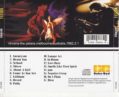 Nirvana Narcolepsy 1992 Melbourne Australia CD 1 Disc 17 Tracks Music Rock F/S