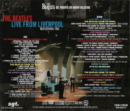 The Beatles Live From Liverpool 1963 1CD 1DVD Set 22 Tracks Music Rock Pops F/S
