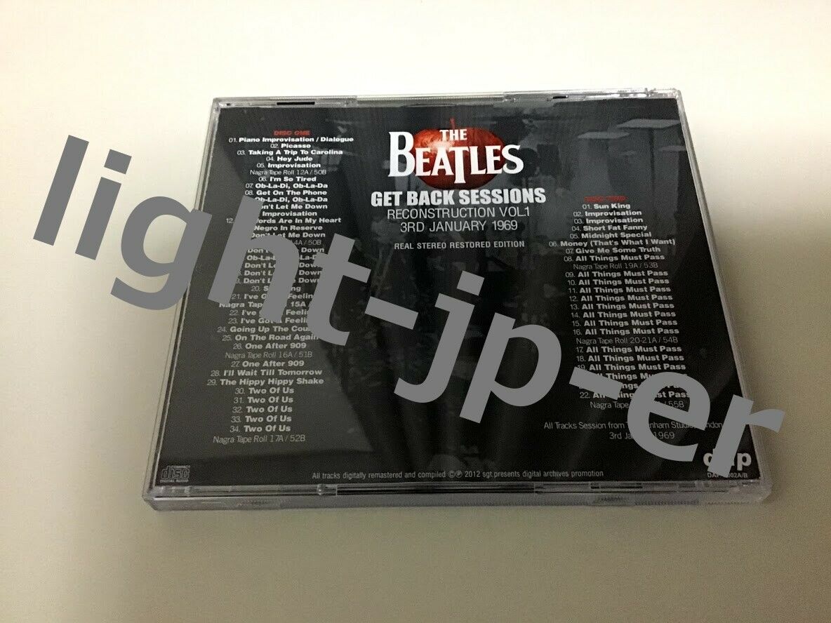 The Beatles Get Back Sessions Reconstruction Vol 1 CD 2 Discs Case Set F/S