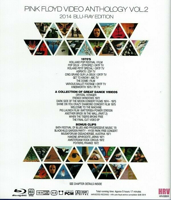 Pink Floyd Video Anthology Vol. 1 Vol. 2 Blu-ray 2BDR Set 2014