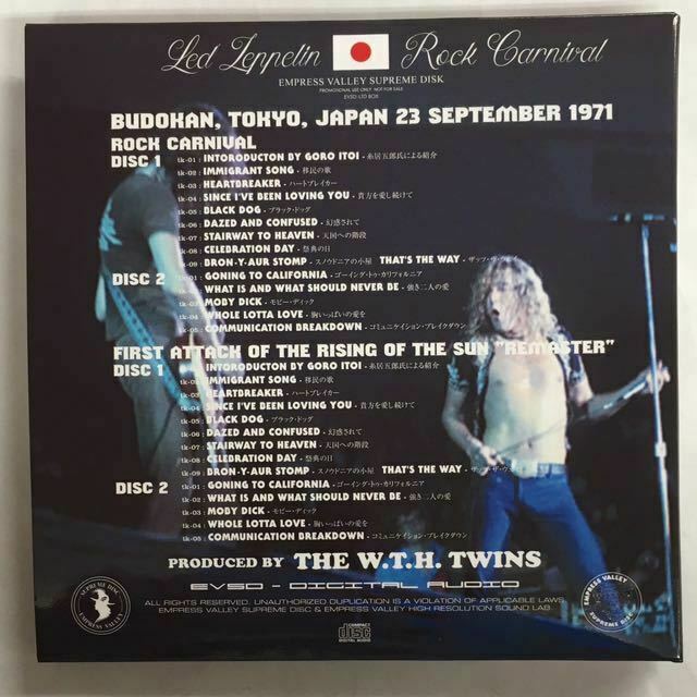 Led Zeppelin Rock Carnival 1971 5CD Box Empress Valley