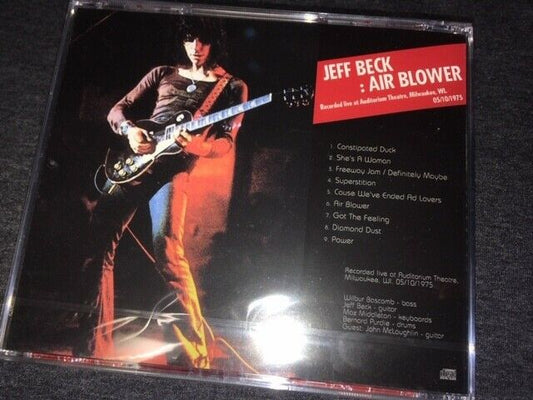Jeff Beck Air Blower White Widow Auditorium Theater Milwaukee 1975 Soundboard CD