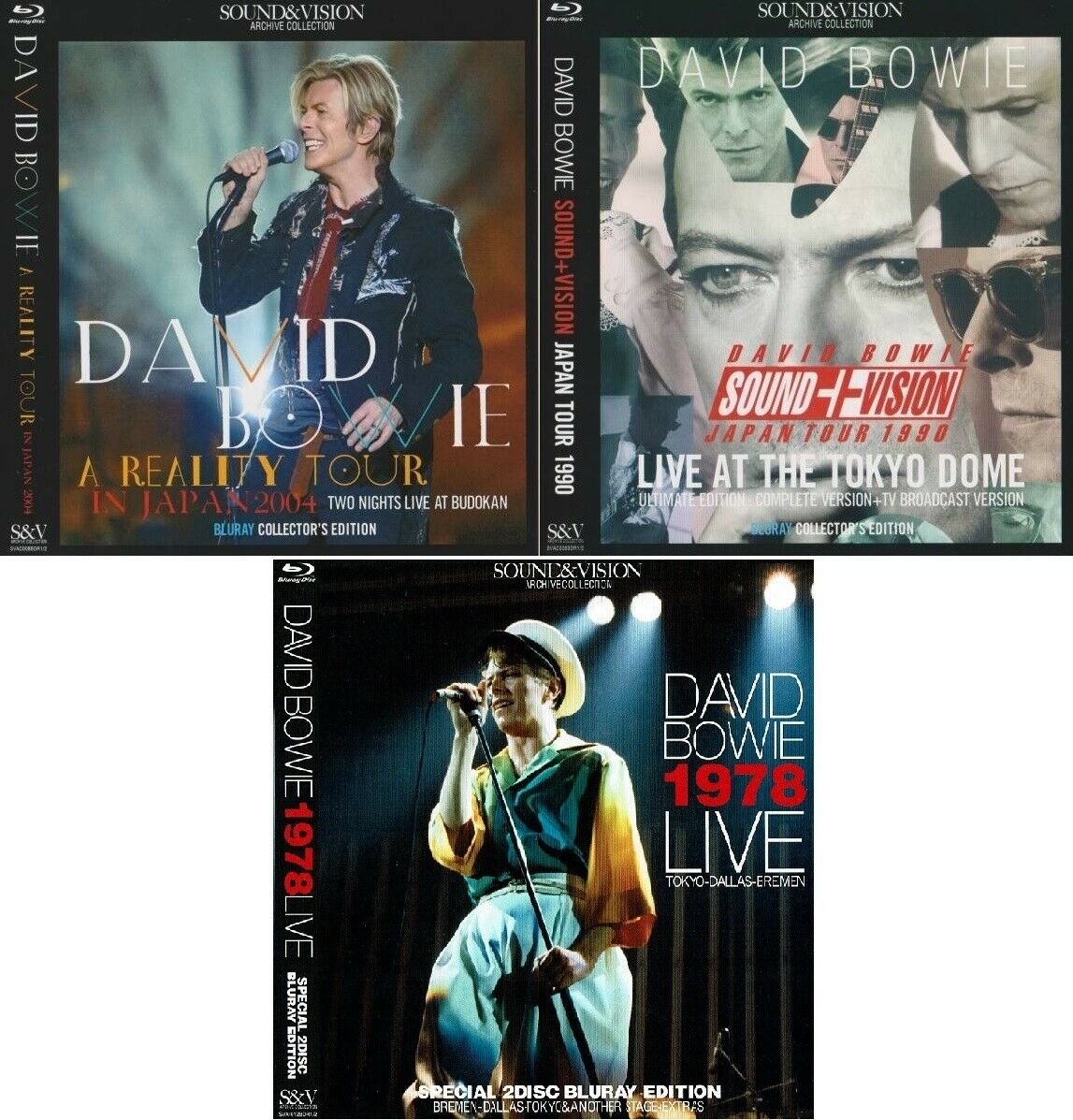 David Bowie Japan Performance 1978 1990 2004 Tokyo Dome Budokan Blu-ray 6BDR