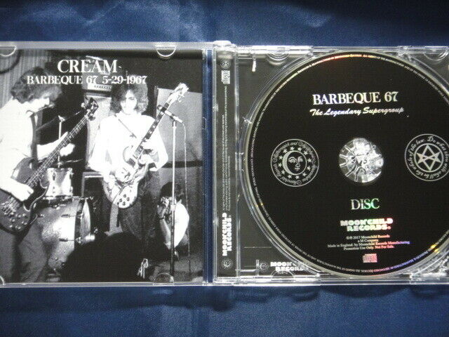 Cream Barbeque 67 May 29 1967 CD 1 Disc 8 Tracks Moonchild Records Rock Music