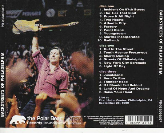 Bruce Springsteen & The E Street Band Philadelphia 1999 Sep 25 3CD 22 Tracks F/S