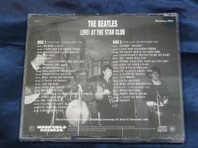 The Beatles Live At The Star Club CD 2 Discs 38 Tracks Moonchild Records