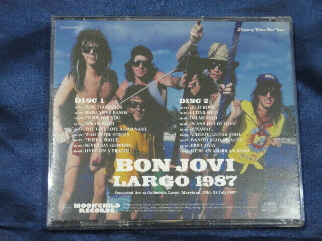 Bon Jovi Largo 1987 July 24 CD 2 Discs 17 Tracks Moonchild Records Music Rock
