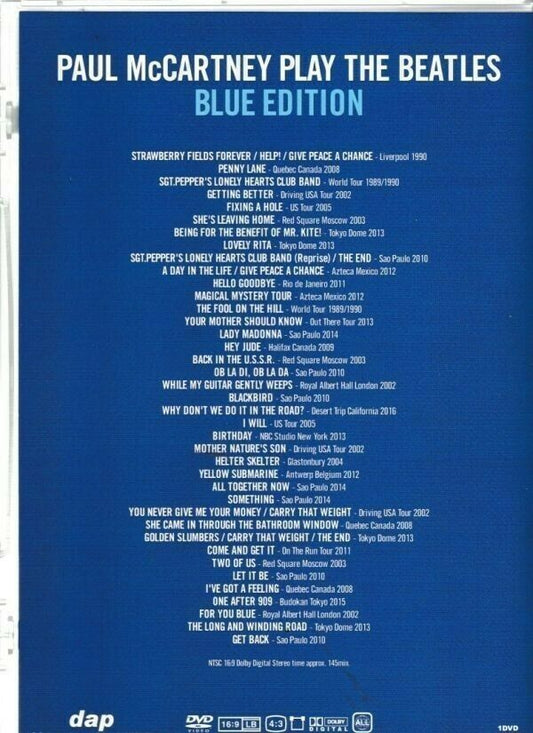 Paul McCartney Play The Beatles Blue Edition Digital Archives Promotion 1DVD F/S