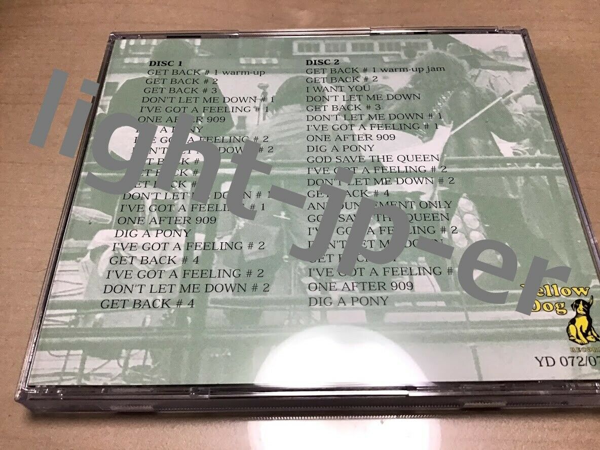 The Beatles Complete Rooftop Concert 42 Track CD 4 Discs Case Yellow Dog F/S