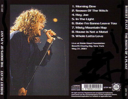 Robert Plant The Roots Of A Plant New York 2001 1CD