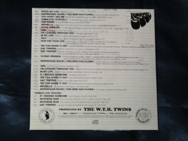 The Beatles Rubber Soul The Sessions CD 1 Disc 30 Tracks Empress Valley Music