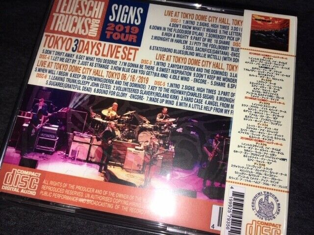 Tedeschi Trucks Band Tokyo 3 Days 2019 CD 6 Discs 48 Tracks Music Rock Pop