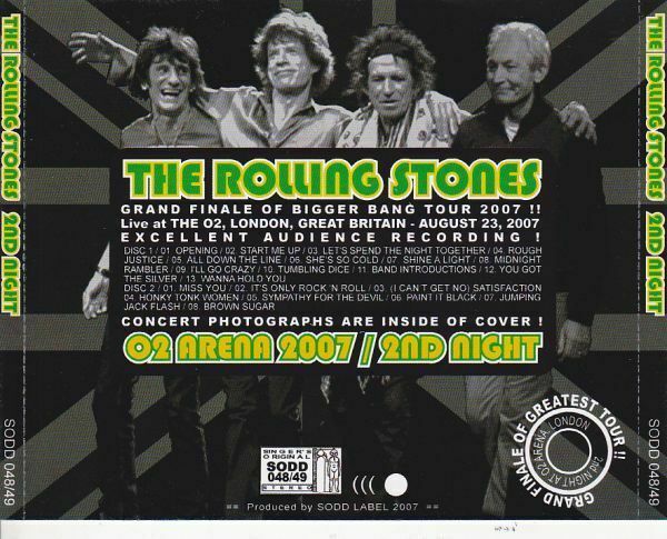 The Rolling Stones O2 Arena London Great Britain August 2007 6CD Set of 3