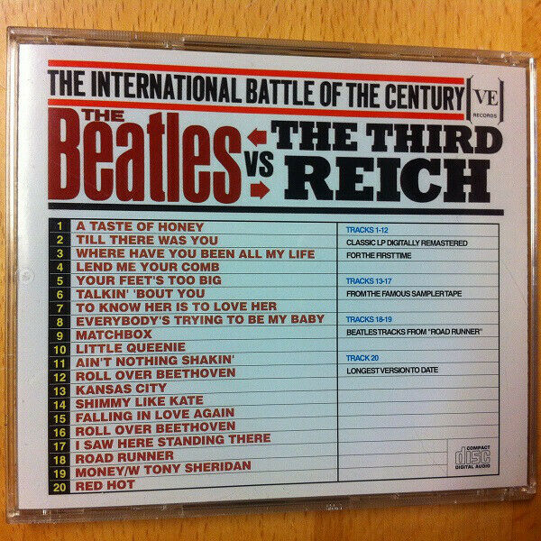 The Beatles Vs The Third Reich CD 1 Disc 20 Tracks Music Rock Pops Japan F/S