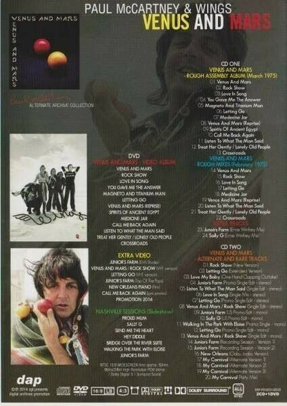Paul McCartney & Wings Venus And Mars Alternate Archive Collection 2CD 1DVD Set