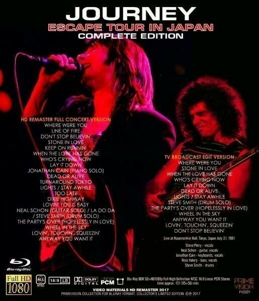 Journey / Japan After All These Years & Escape Tour in Japan 1981 Blu-ray 2 Set 3BDR