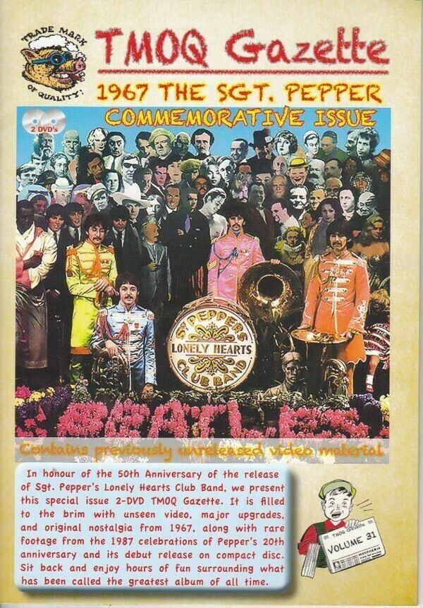The Beatles 1976 The SGT. Pepper Commemorative Issue TMOQ Gazette 2DVD Booklet