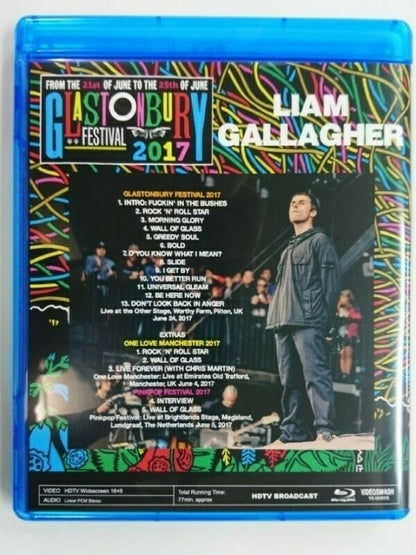 Liam Gallagher Glastonbury Festival 2017 Blu-ray 1 Disc 18 Tracks Music Rock F/S