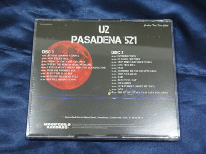 U2 / Pasadena 521 Joshua Tree Tour 2017 2CD Moonchild Records