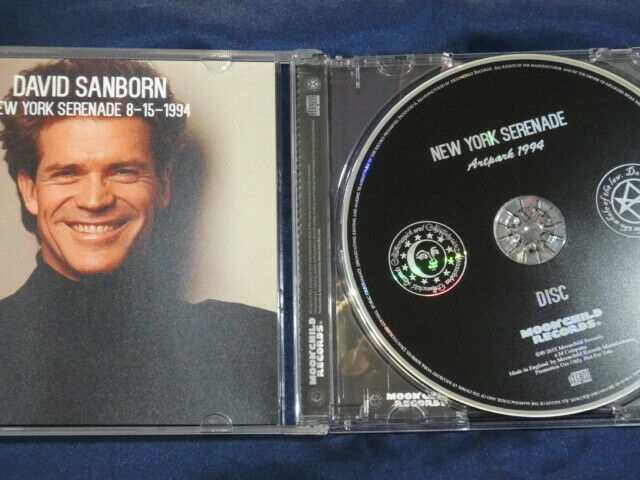 David Sanborn New York Serenade 1994 CD 1 Disc 7 Tracks Moonchild Records Music