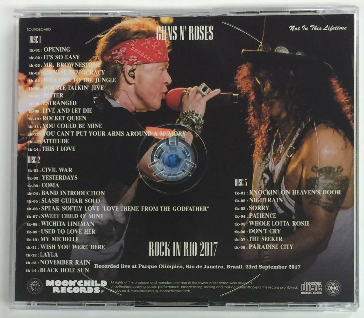 Guns N' Roses Live At The Ritz 1987 Rock In Rio 2017 CD DVD 5 Disc Set Moonchild