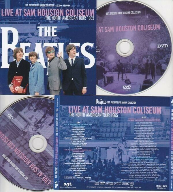 The Beatles Sam Houston Coliseum 1965 1 CD 1 DVD 2 Discs Set Music Sgt Label F/S