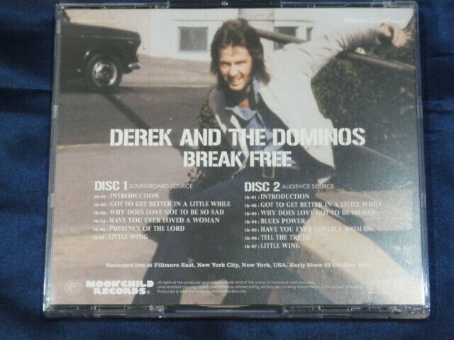 Derek & The Dominos Break Free 1970 CD 2 Discs 13 Tracks Moonchild Records Music
