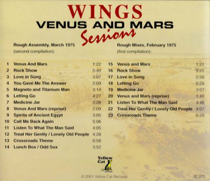 Paul McCartney Wings Venus And Mars Sessions CD 1 Disc 23 Tracks F/S