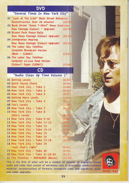 John Lennon SEVERAL TIMES IN NEW YORK CITY RECONSTRUCTION Vol.1 (CD+DVD BOOKLET) HMC TMOQ GAZETTE VOL.30