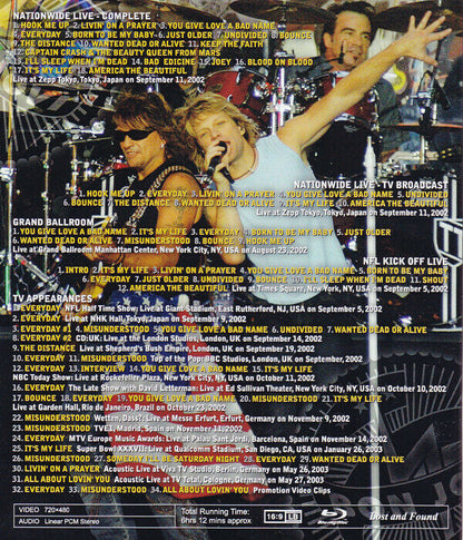Bon Jovi 2002-2003 Bounce Live Collection Blu-ray 1 Disc 83 Tracks Music Rock
