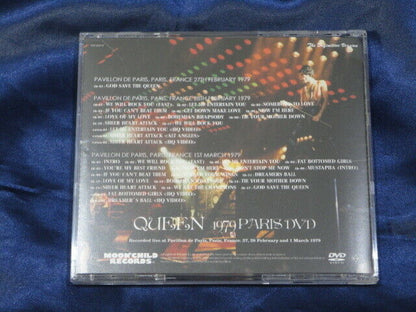 Queen 1979 Paris DVD Definitive Version 1 Disc Live At France Moonchild Records