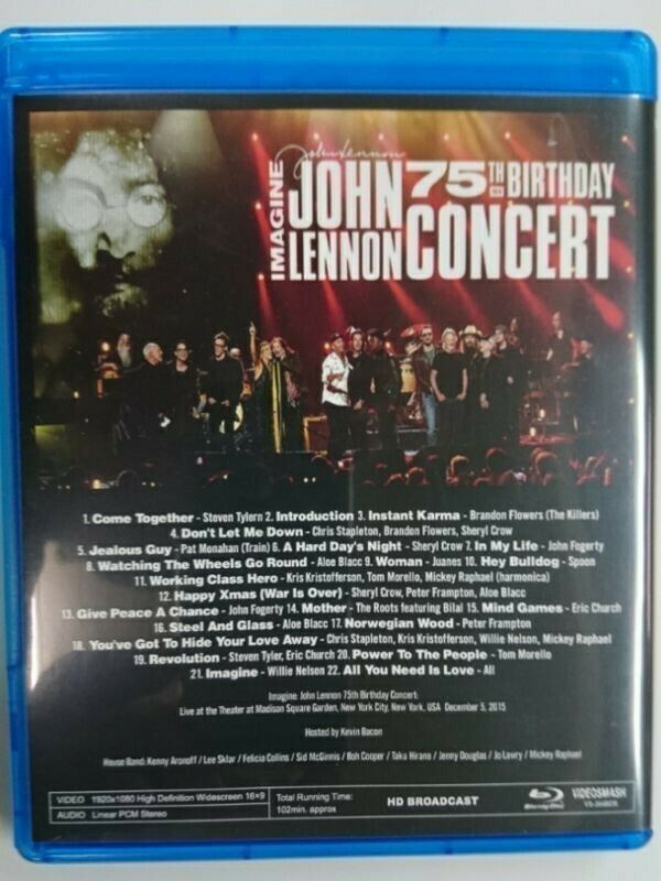 John Lennon 75th Birthday Concert 2015 Blu-ray 1 Disc 22 Tracks Music Rock F/S