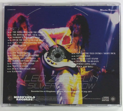 Led Zeppelin Silver Shadow 1977 Winston Remaster 3CD Moonchild Soundboard