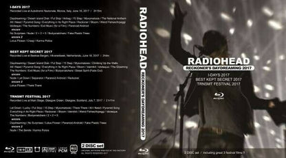 Radiohead Reckoner's Daydreaming 2017 A Moon Shaped Pool Tour Blu-ray 2 Discs