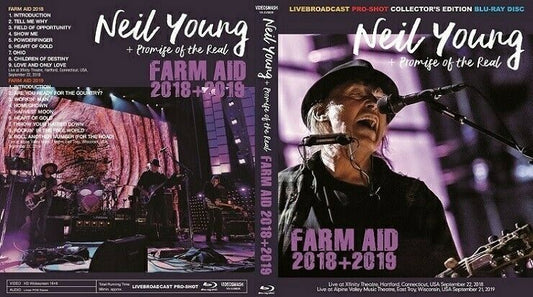 Neil Young Promise of The Real FARM AID 2018 + 2019 Blu-ray 1 Disc Case Set