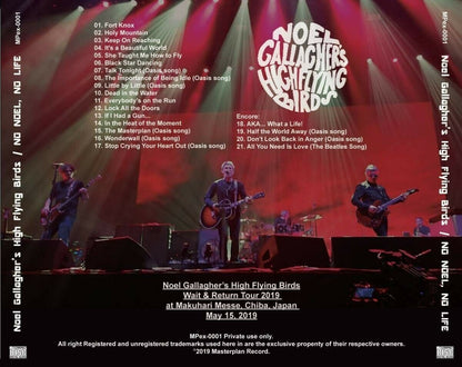 Noel Gallagher’s High Flying Birds No Noel No Life 2019 2CDR 21 Tracks