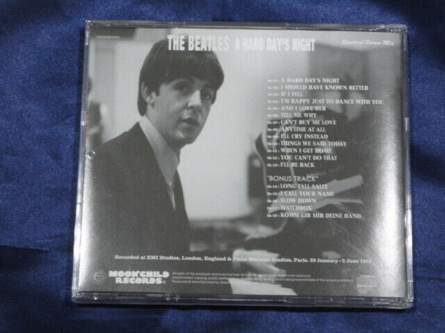The Beatles A Hard Day's Night Spectral Stereo Mix CD 1 Disc Case Moonchild New