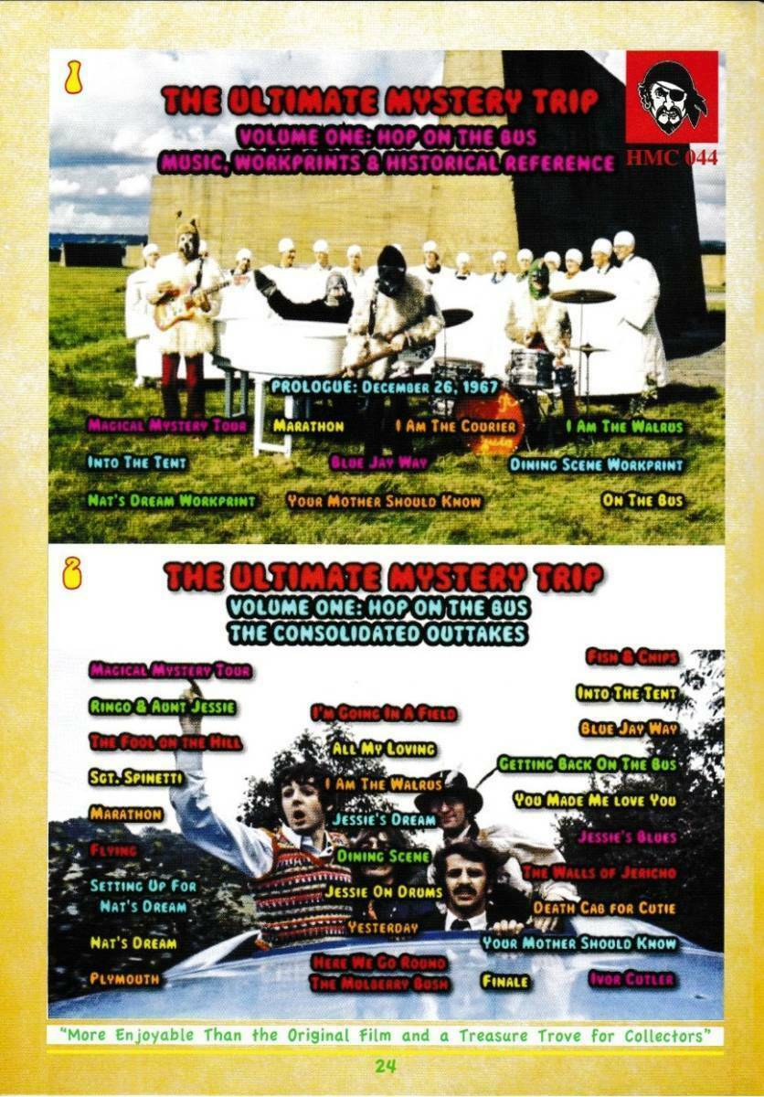 The Beatles The Ultimate Mystery Trip Vol.1 Hop On The Bus 2 DVD Booklet HMC TMOQ Gazette