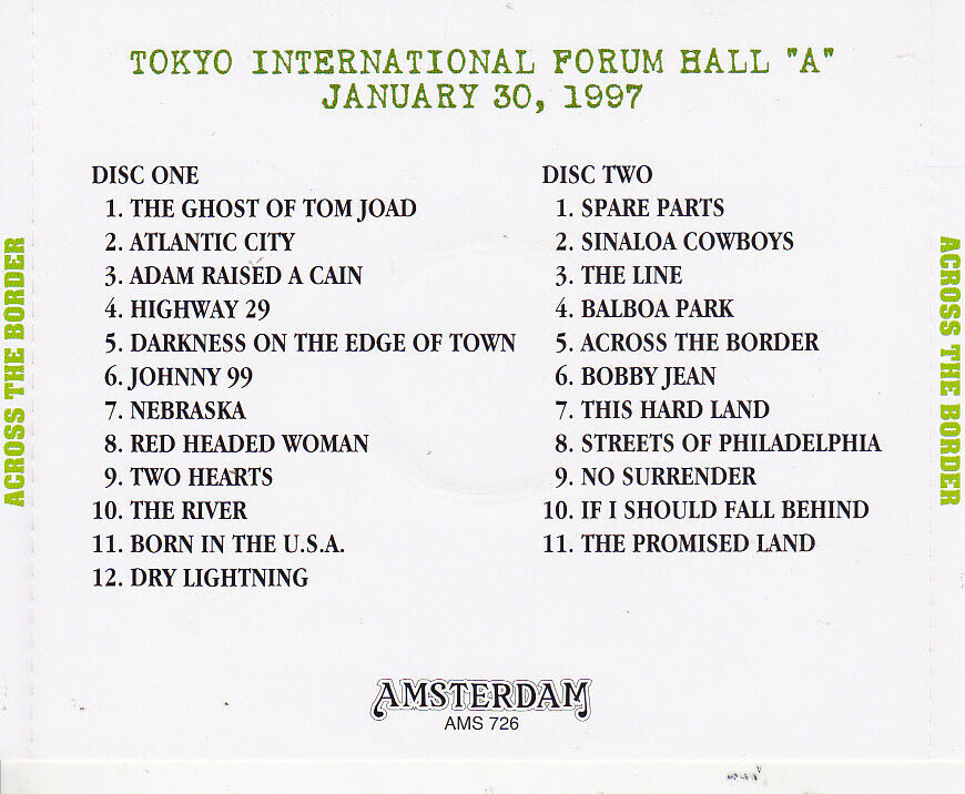 Bruce Springsteen 8CD Set 93 Tracks Tokyo Japan Straight Time Day Lightning F/S